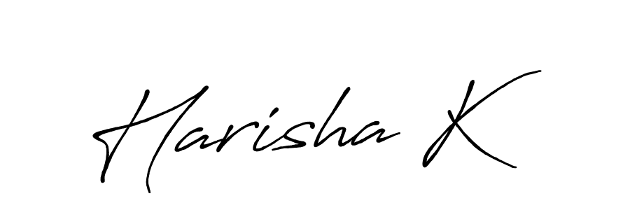 You should practise on your own different ways (Antro_Vectra_Bolder) to write your name (Harisha K) in signature. don't let someone else do it for you. Harisha K signature style 7 images and pictures png