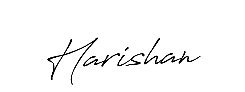 Make a beautiful signature design for name Harishan. With this signature (Antro_Vectra_Bolder) style, you can create a handwritten signature for free. Harishan signature style 7 images and pictures png