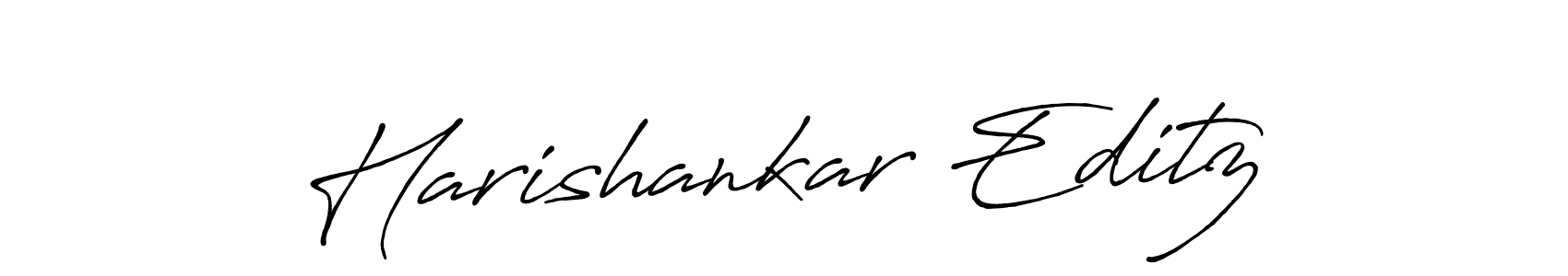 Use a signature maker to create a handwritten signature online. With this signature software, you can design (Antro_Vectra_Bolder) your own signature for name Harishankar Editz. Harishankar Editz signature style 7 images and pictures png