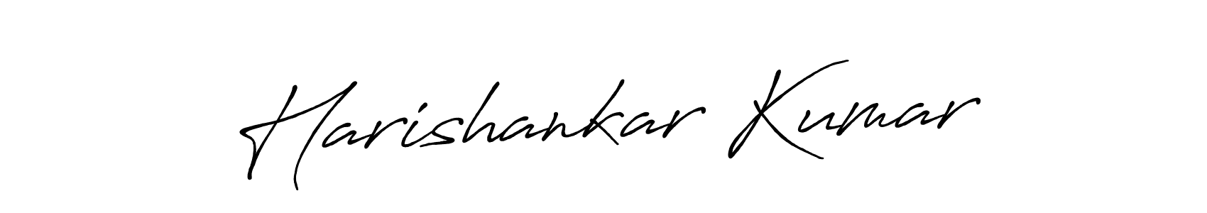 Use a signature maker to create a handwritten signature online. With this signature software, you can design (Antro_Vectra_Bolder) your own signature for name Harishankar Kumar. Harishankar Kumar signature style 7 images and pictures png