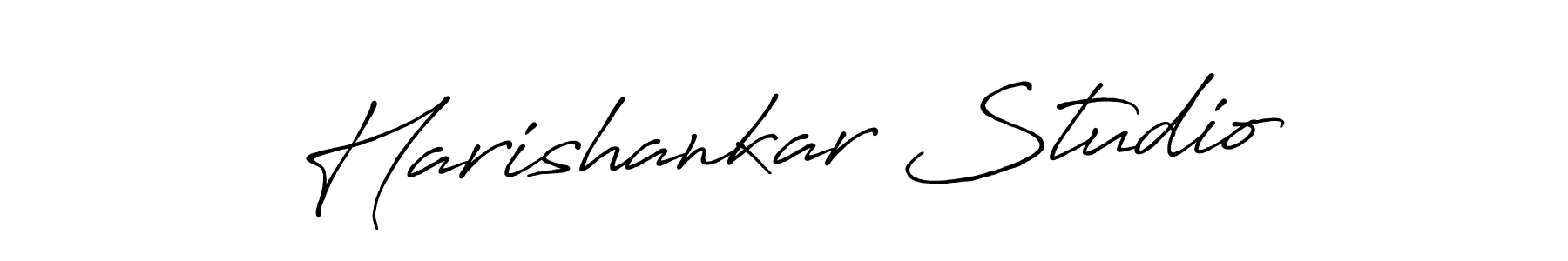 The best way (Antro_Vectra_Bolder) to make a short signature is to pick only two or three words in your name. The name Harishankar Studio include a total of six letters. For converting this name. Harishankar Studio signature style 7 images and pictures png
