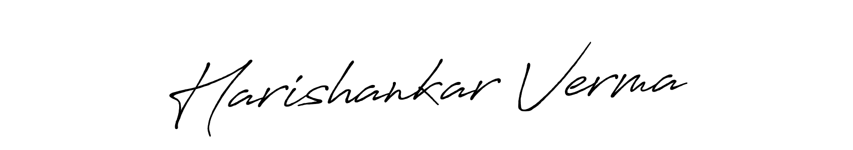 Design your own signature with our free online signature maker. With this signature software, you can create a handwritten (Antro_Vectra_Bolder) signature for name Harishankar Verma. Harishankar Verma signature style 7 images and pictures png