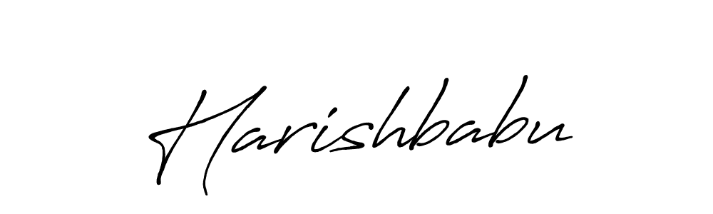 Make a beautiful signature design for name Harishbabu. With this signature (Antro_Vectra_Bolder) style, you can create a handwritten signature for free. Harishbabu signature style 7 images and pictures png