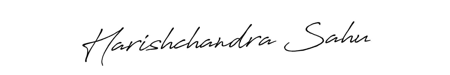 Create a beautiful signature design for name Harishchandra Sahu. With this signature (Antro_Vectra_Bolder) fonts, you can make a handwritten signature for free. Harishchandra Sahu signature style 7 images and pictures png