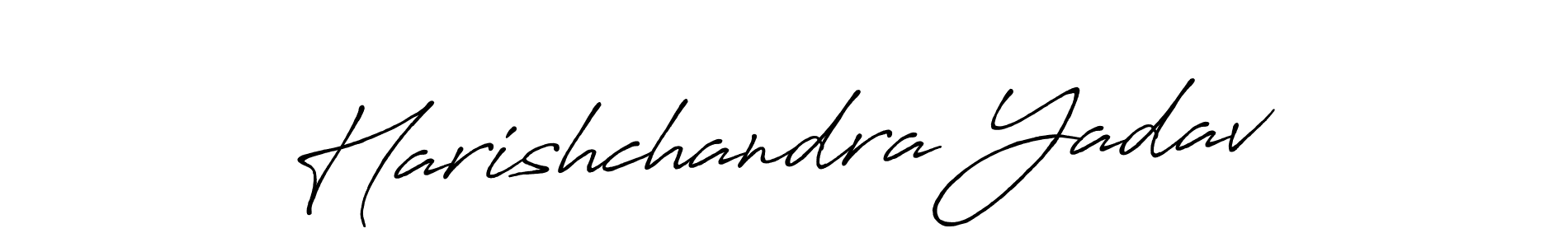 Create a beautiful signature design for name Harishchandra Yadav. With this signature (Antro_Vectra_Bolder) fonts, you can make a handwritten signature for free. Harishchandra Yadav signature style 7 images and pictures png