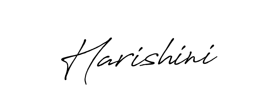 Design your own signature with our free online signature maker. With this signature software, you can create a handwritten (Antro_Vectra_Bolder) signature for name Harishini. Harishini signature style 7 images and pictures png