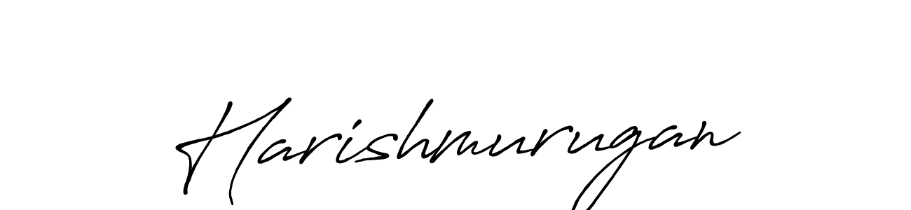 Create a beautiful signature design for name Harishmurugan. With this signature (Antro_Vectra_Bolder) fonts, you can make a handwritten signature for free. Harishmurugan signature style 7 images and pictures png