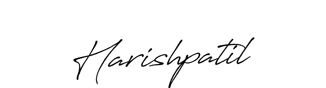 Make a beautiful signature design for name Harishpatil. With this signature (Antro_Vectra_Bolder) style, you can create a handwritten signature for free. Harishpatil signature style 7 images and pictures png