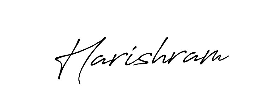 How to make Harishram signature? Antro_Vectra_Bolder is a professional autograph style. Create handwritten signature for Harishram name. Harishram signature style 7 images and pictures png