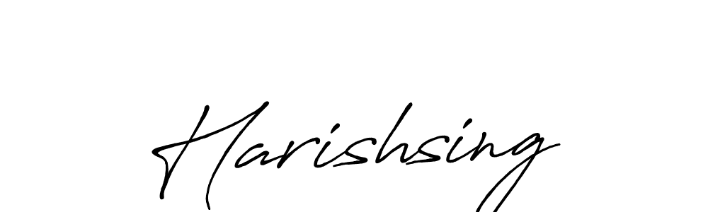 Make a beautiful signature design for name Harishsing. Use this online signature maker to create a handwritten signature for free. Harishsing signature style 7 images and pictures png