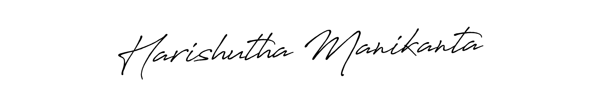 Similarly Antro_Vectra_Bolder is the best handwritten signature design. Signature creator online .You can use it as an online autograph creator for name Harishutha Manikanta. Harishutha Manikanta signature style 7 images and pictures png
