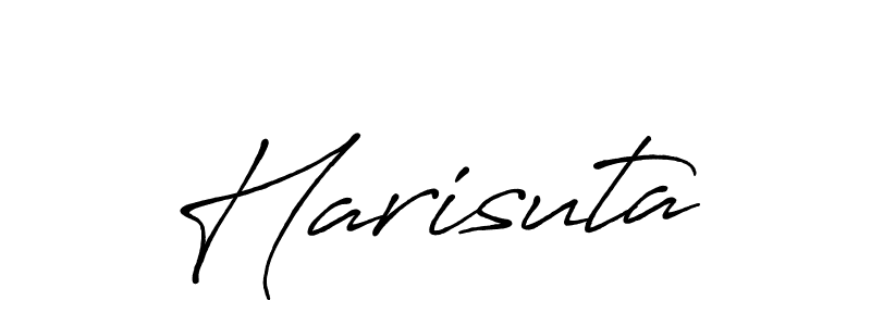 Harisuta stylish signature style. Best Handwritten Sign (Antro_Vectra_Bolder) for my name. Handwritten Signature Collection Ideas for my name Harisuta. Harisuta signature style 7 images and pictures png