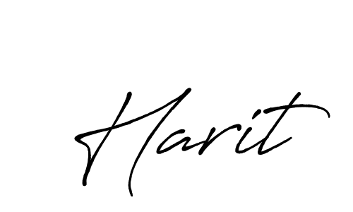How to make Harit name signature. Use Antro_Vectra_Bolder style for creating short signs online. This is the latest handwritten sign. Harit signature style 7 images and pictures png