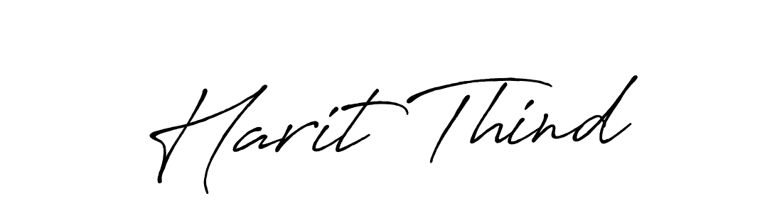 How to make Harit Thind signature? Antro_Vectra_Bolder is a professional autograph style. Create handwritten signature for Harit Thind name. Harit Thind signature style 7 images and pictures png