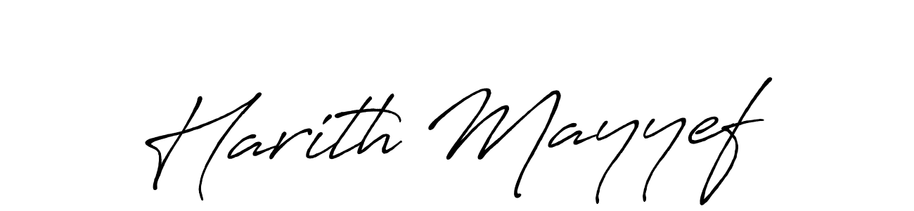 Design your own signature with our free online signature maker. With this signature software, you can create a handwritten (Antro_Vectra_Bolder) signature for name Harith Mayyef. Harith Mayyef signature style 7 images and pictures png