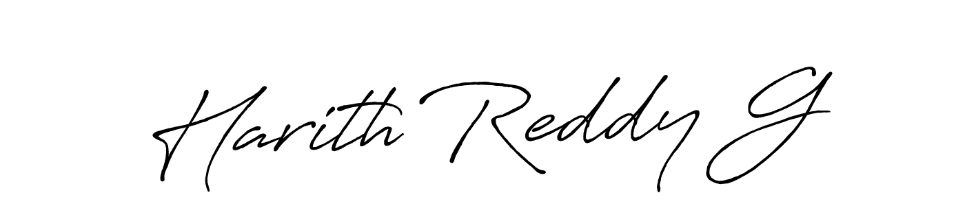 Antro_Vectra_Bolder is a professional signature style that is perfect for those who want to add a touch of class to their signature. It is also a great choice for those who want to make their signature more unique. Get Harith Reddy G name to fancy signature for free. Harith Reddy G signature style 7 images and pictures png