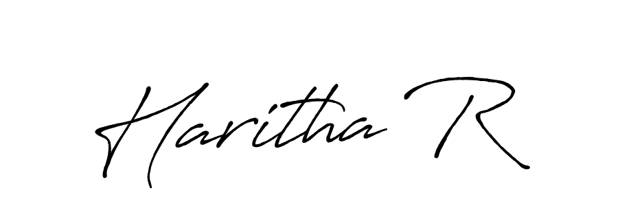 It looks lik you need a new signature style for name Haritha R. Design unique handwritten (Antro_Vectra_Bolder) signature with our free signature maker in just a few clicks. Haritha R signature style 7 images and pictures png