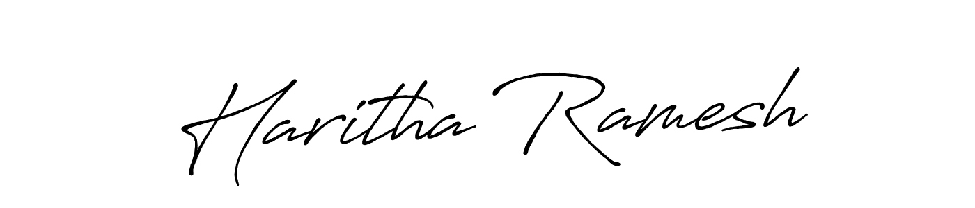 Also You can easily find your signature by using the search form. We will create Haritha Ramesh name handwritten signature images for you free of cost using Antro_Vectra_Bolder sign style. Haritha Ramesh signature style 7 images and pictures png