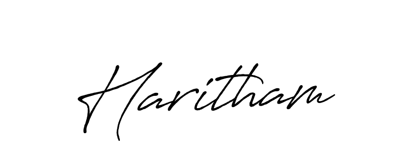 Haritham stylish signature style. Best Handwritten Sign (Antro_Vectra_Bolder) for my name. Handwritten Signature Collection Ideas for my name Haritham. Haritham signature style 7 images and pictures png