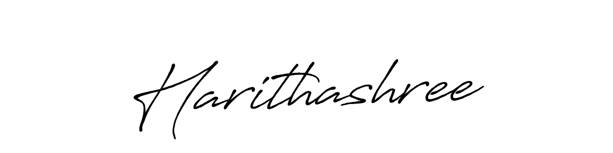 How to make Harithashree signature? Antro_Vectra_Bolder is a professional autograph style. Create handwritten signature for Harithashree name. Harithashree signature style 7 images and pictures png