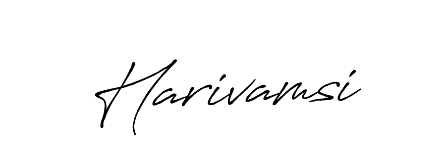 How to make Harivamsi name signature. Use Antro_Vectra_Bolder style for creating short signs online. This is the latest handwritten sign. Harivamsi signature style 7 images and pictures png