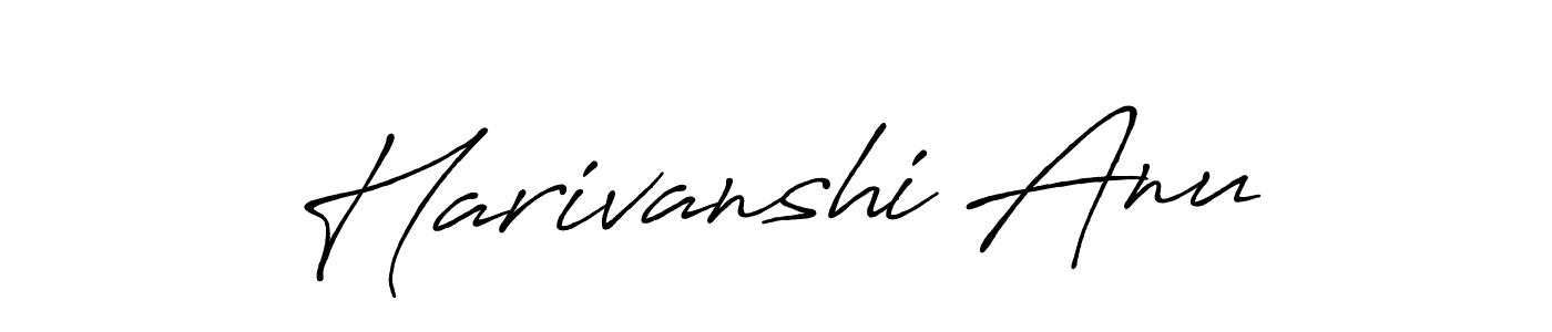 Here are the top 10 professional signature styles for the name Harivanshi Anu. These are the best autograph styles you can use for your name. Harivanshi Anu signature style 7 images and pictures png