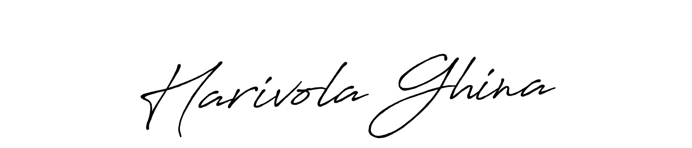 You should practise on your own different ways (Antro_Vectra_Bolder) to write your name (Harivola Ghina) in signature. don't let someone else do it for you. Harivola Ghina signature style 7 images and pictures png