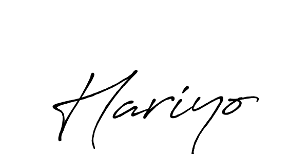 How to make Hariyo signature? Antro_Vectra_Bolder is a professional autograph style. Create handwritten signature for Hariyo name. Hariyo signature style 7 images and pictures png