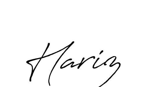 The best way (Antro_Vectra_Bolder) to make a short signature is to pick only two or three words in your name. The name Hariz include a total of six letters. For converting this name. Hariz signature style 7 images and pictures png