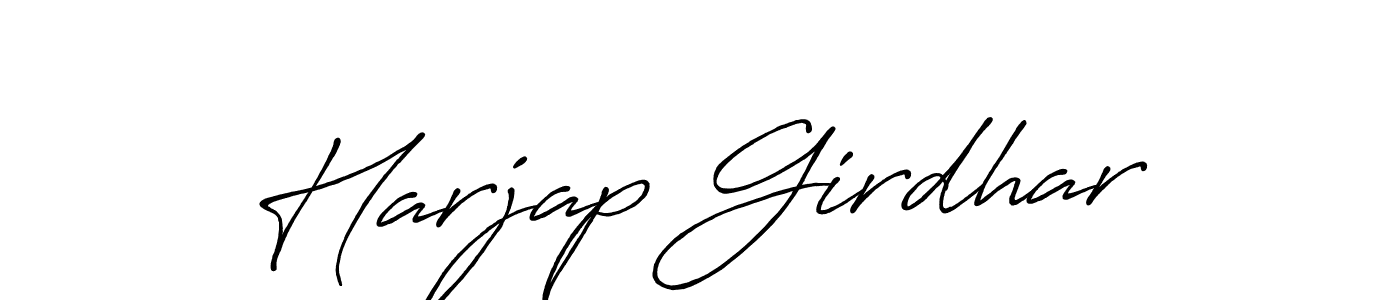 Use a signature maker to create a handwritten signature online. With this signature software, you can design (Antro_Vectra_Bolder) your own signature for name Harjap Girdhar. Harjap Girdhar signature style 7 images and pictures png