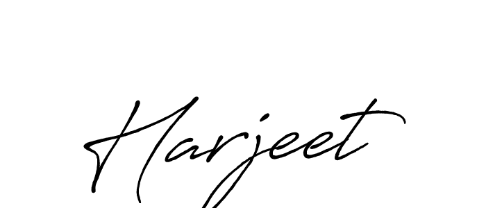 Make a beautiful signature design for name Harjeet. With this signature (Antro_Vectra_Bolder) style, you can create a handwritten signature for free. Harjeet signature style 7 images and pictures png