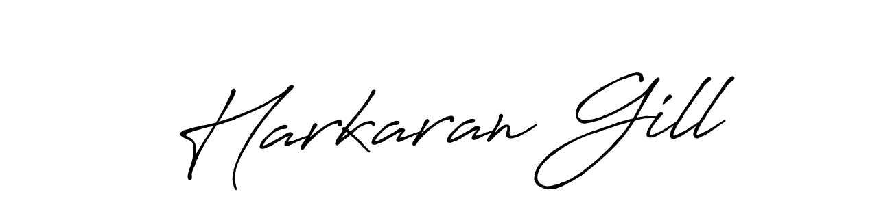 Use a signature maker to create a handwritten signature online. With this signature software, you can design (Antro_Vectra_Bolder) your own signature for name Harkaran Gill. Harkaran Gill signature style 7 images and pictures png