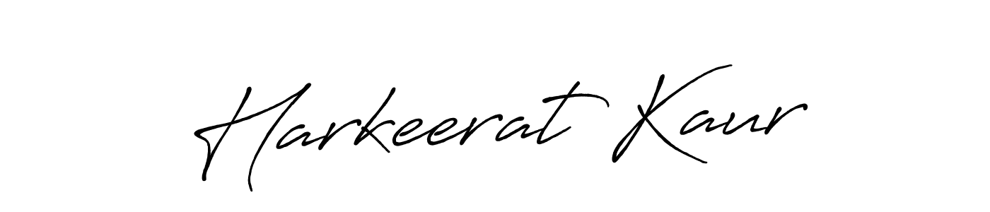 Make a beautiful signature design for name Harkeerat Kaur. With this signature (Antro_Vectra_Bolder) style, you can create a handwritten signature for free. Harkeerat Kaur signature style 7 images and pictures png