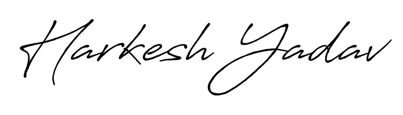 A modern signature idea for name Harkesh Yadav using Antro_Vectra_Bolder font. Clean strokes and elegant curves make it stand out instantly. Harkesh Yadav signature style 7 images and pictures png