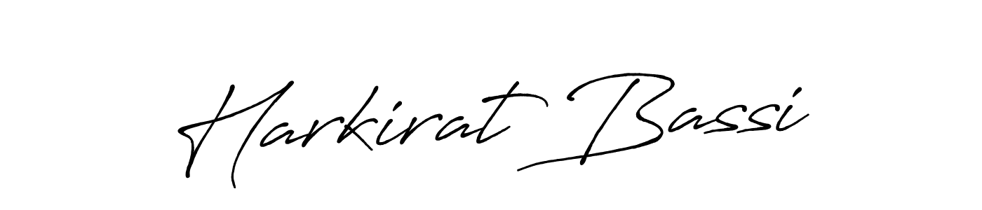 Make a beautiful signature design for name Harkirat Bassi. With this signature (Antro_Vectra_Bolder) style, you can create a handwritten signature for free. Harkirat Bassi signature style 7 images and pictures png