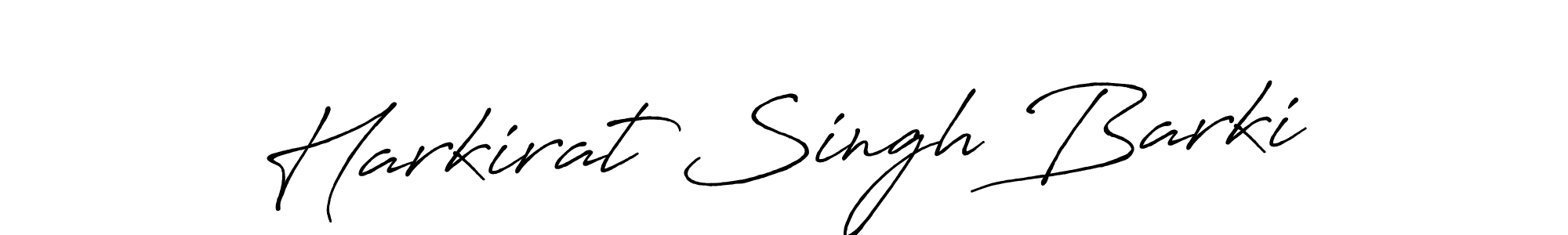 Make a beautiful signature design for name Harkirat Singh Barki. With this signature (Antro_Vectra_Bolder) style, you can create a handwritten signature for free. Harkirat Singh Barki signature style 7 images and pictures png