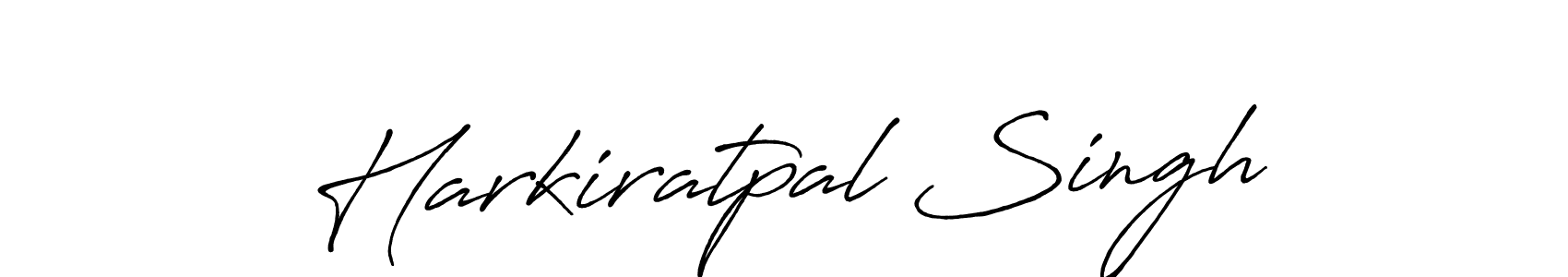 Create a beautiful signature design for name Harkiratpal Singh. With this signature (Antro_Vectra_Bolder) fonts, you can make a handwritten signature for free. Harkiratpal Singh signature style 7 images and pictures png