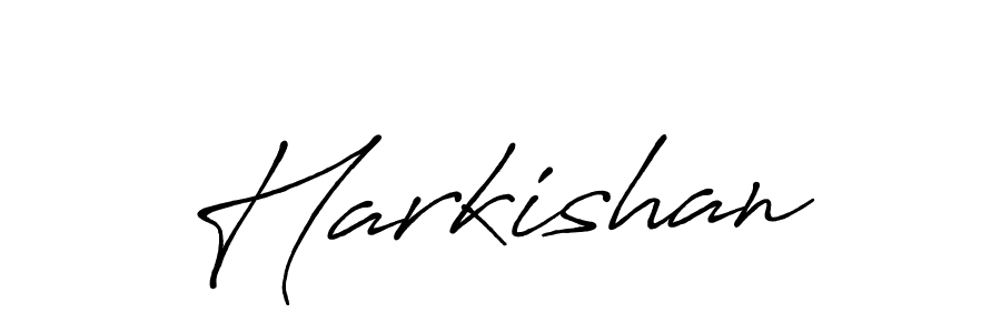 Make a beautiful signature design for name Harkishan. With this signature (Antro_Vectra_Bolder) style, you can create a handwritten signature for free. Harkishan signature style 7 images and pictures png