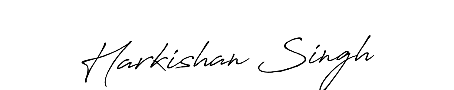 Harkishan Singh stylish signature style. Best Handwritten Sign (Antro_Vectra_Bolder) for my name. Handwritten Signature Collection Ideas for my name Harkishan Singh. Harkishan Singh signature style 7 images and pictures png