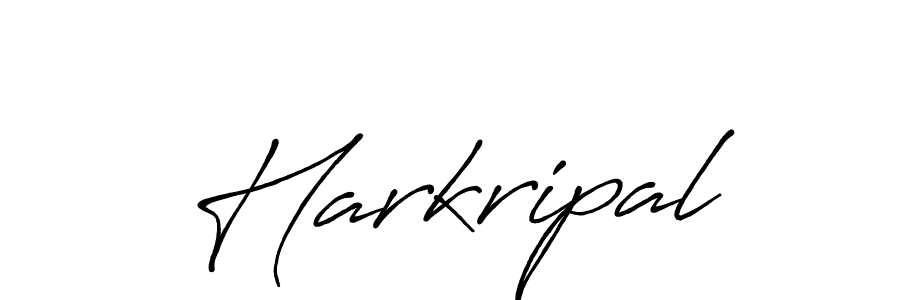 How to make Harkripal name signature. Use Antro_Vectra_Bolder style for creating short signs online. This is the latest handwritten sign. Harkripal signature style 7 images and pictures png