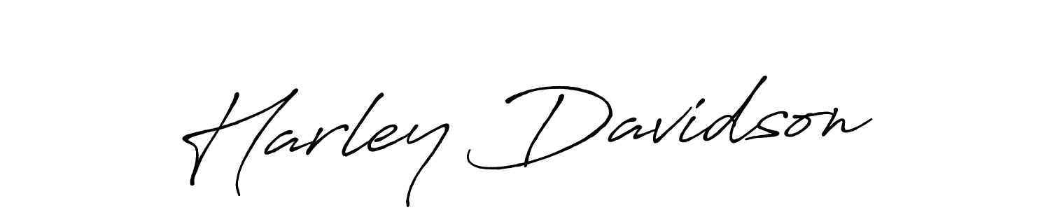 Use a signature maker to create a handwritten signature online. With this signature software, you can design (Antro_Vectra_Bolder) your own signature for name Harley Davidson. Harley Davidson signature style 7 images and pictures png
