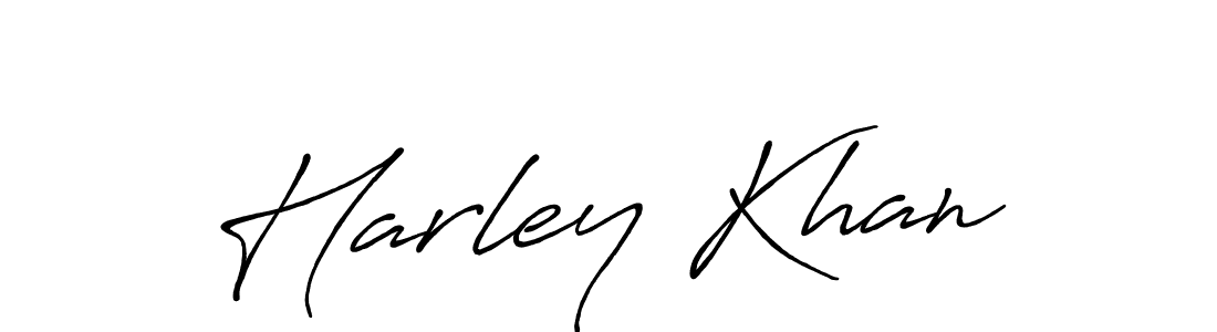 It looks lik you need a new signature style for name Harley Khan. Design unique handwritten (Antro_Vectra_Bolder) signature with our free signature maker in just a few clicks. Harley Khan signature style 7 images and pictures png