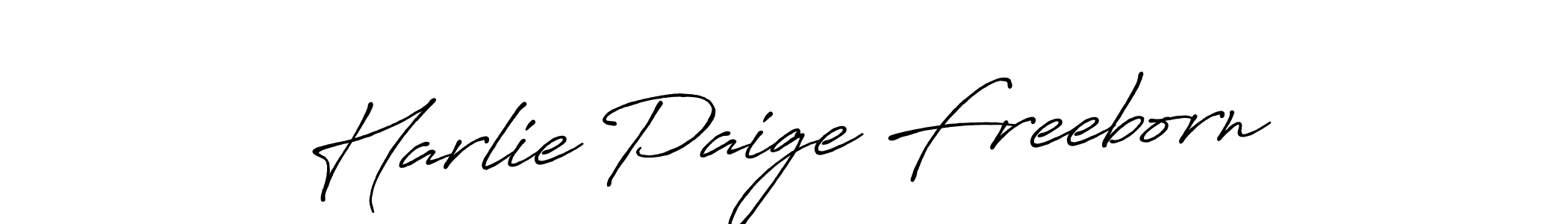 if you are searching for the best signature style for your name Harlie Paige Freeborn. so please give up your signature search. here we have designed multiple signature styles  using Antro_Vectra_Bolder. Harlie Paige Freeborn signature style 7 images and pictures png
