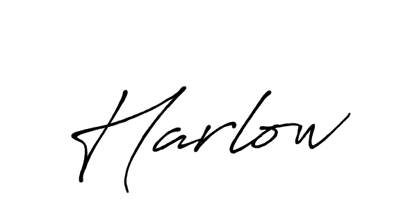 How to make Harlow name signature. Use Antro_Vectra_Bolder style for creating short signs online. This is the latest handwritten sign. Harlow signature style 7 images and pictures png