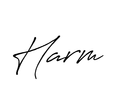 How to make Harm signature? Antro_Vectra_Bolder is a professional autograph style. Create handwritten signature for Harm name. Harm signature style 7 images and pictures png