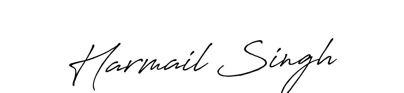 The best way (Antro_Vectra_Bolder) to make a short signature is to pick only two or three words in your name. The name Harmail Singh include a total of six letters. For converting this name. Harmail Singh signature style 7 images and pictures png