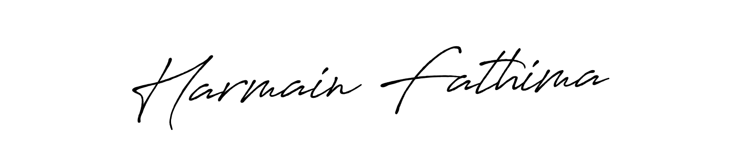 Design your own signature with our free online signature maker. With this signature software, you can create a handwritten (Antro_Vectra_Bolder) signature for name Harmain Fathima. Harmain Fathima signature style 7 images and pictures png
