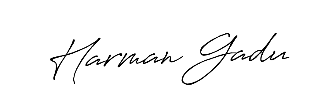 Once you've used our free online signature maker to create your best signature Antro_Vectra_Bolder style, it's time to enjoy all of the benefits that Harman Gadu name signing documents. Harman Gadu signature style 7 images and pictures png