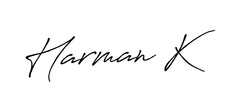 Also You can easily find your signature by using the search form. We will create Harman K name handwritten signature images for you free of cost using Antro_Vectra_Bolder sign style. Harman K signature style 7 images and pictures png