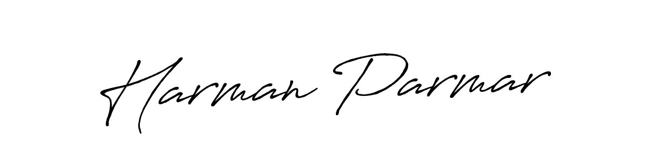 Also we have Harman Parmar name is the best signature style. Create professional handwritten signature collection using Antro_Vectra_Bolder autograph style. Harman Parmar signature style 7 images and pictures png